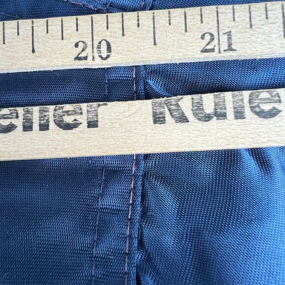 VTG 90s Starter Chicago Bears Satin Jacket Adult Large Blue Snap Button Bomber - Picture 16 of 16